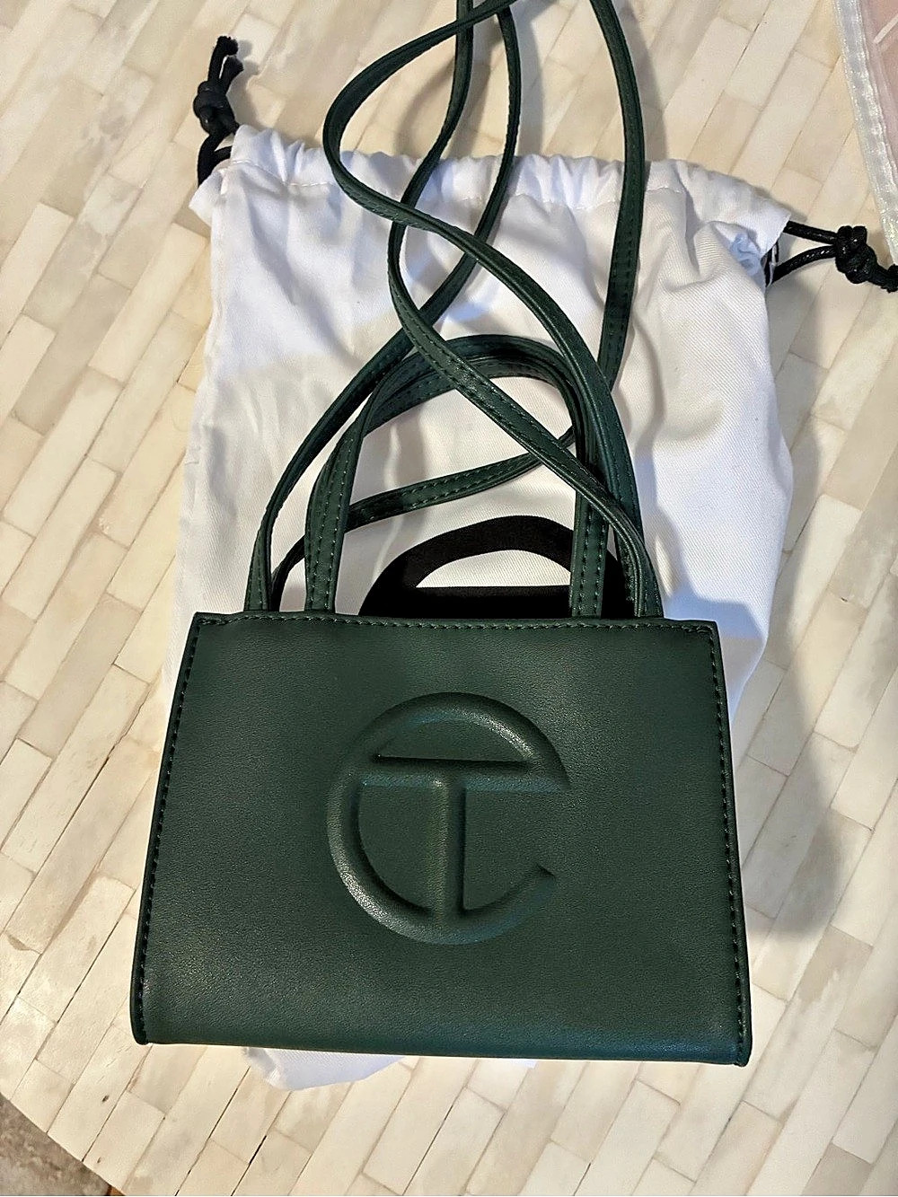 Telfar Small Shopping Bag Green Shoulder Bag